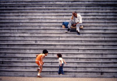 U.S. Capitol steps, Washington, D.C., 1982.