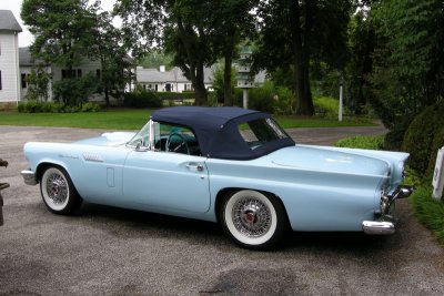 1957 Ford Thunderbird at Ladew Topiary Gardens