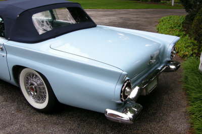 1957 Ford Thunderbird at Ladew Topiary Gardens