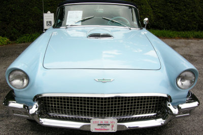 1957 Ford Thunderbird at Ladew Topiary Gardens