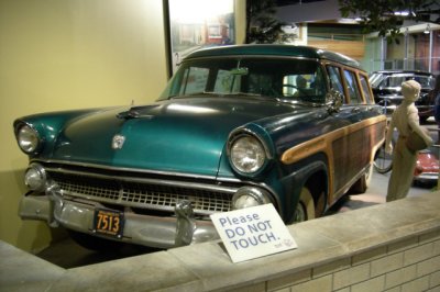 1955 Ford Country Squire station wagon.