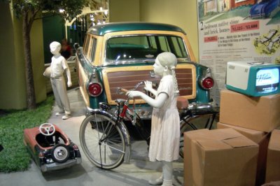 Kidillac pedal car and 1953 Schwinn Panther bicycle.