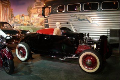 Built in 1939, this Ford hot rod was typical of many that cruised in the '40s and '50s. Elvis Presley drove it in Loving You.
