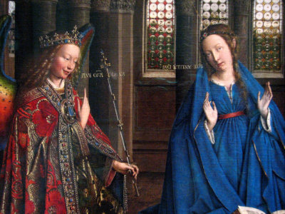 (6) Jan van Eyck, The Annunciation, 1434/1436
