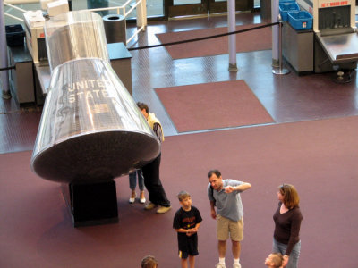 Mercury Friendship 7 carried FIRST American to orbit Earth on Feb. 20, 1962. Astronaut: John H. Glenn Jr.