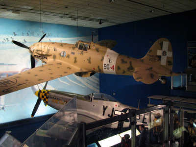 Macchi C.202 Folgore, top. Designed in 1940, the Folgore (Lightning) was the most effective Italian fighter ...