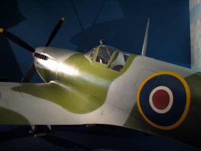 The legendary Spitfire, along with the Hurricane, successfully defended the U.K. in the Battle of Britain.