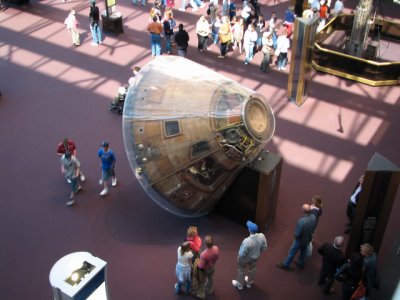 Apollo 11 Command Module Columbia, FIRST manned moon landing, July 16-24, 1969. Neil Armstrong, Buzz Aldrin, Michael Collins