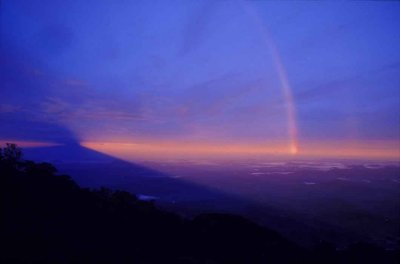 Shadow of Mt. Kinabalu.