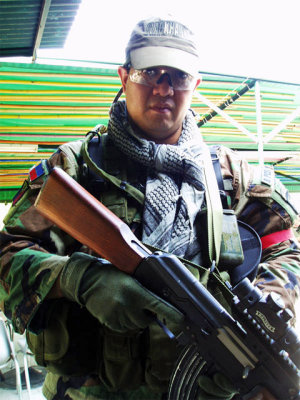 Kalashnikov with his AK Spetznaz