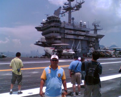 Dhong aboard the USS Stennis!
