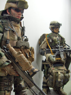 Marine sniper and Airborne Ranger
