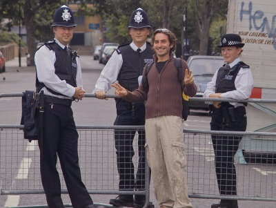 Tourist with Bobbies