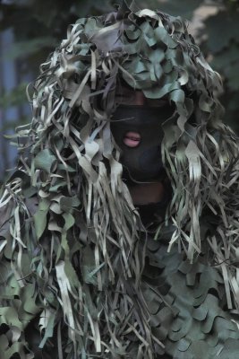 Camouflage man
