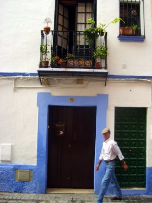 doorway in old town sevilla