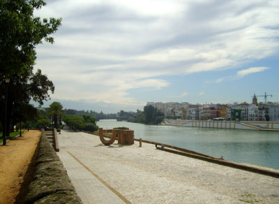 along the river in sevilla
