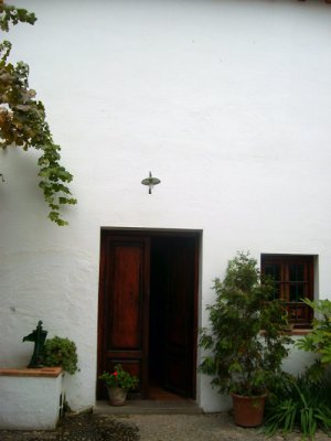 the interior patio entrance of garcia lorca's house