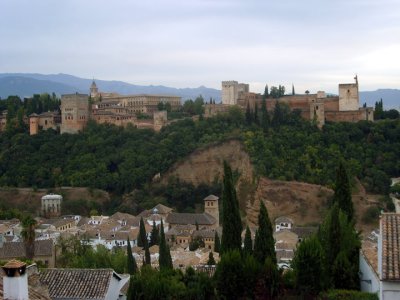 a view of the alhambra in granada