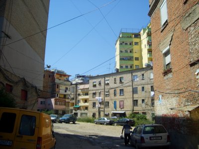 unpainted buildings in tirana (17)