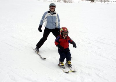 Will's First Day Skiing