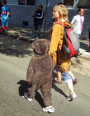 if you don't love the kid in the bear suit, you. are. heartless.