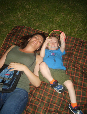 rach and lukas at the bjork show