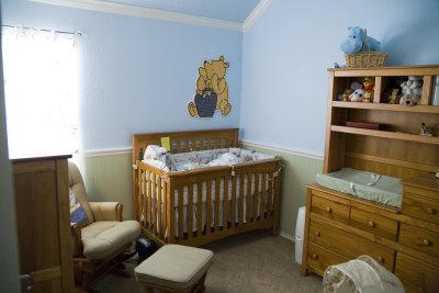 Caleb In His New Room