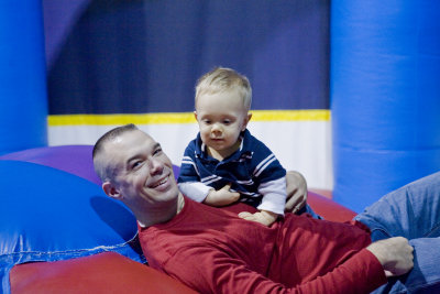 Bouncing with Dad