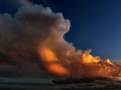 Cloud At Sunset