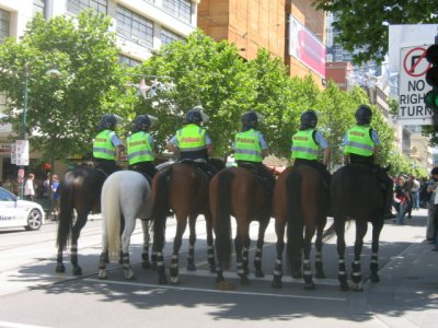 18 november Police in action during the G20 summit in Melbourne