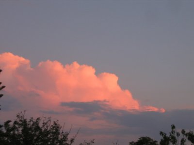28 february Orange clouds in the east