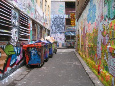 1 october  Graffity Alley In Melbourne CBD