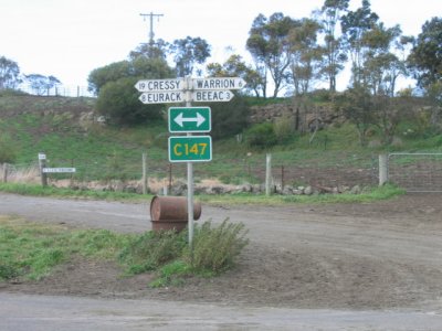 The end of the Dreeite-Beeac rd