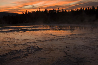 Sunset at Geysers
