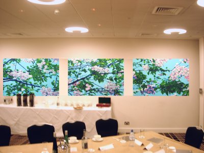 Spring along the Alban Way Triptych