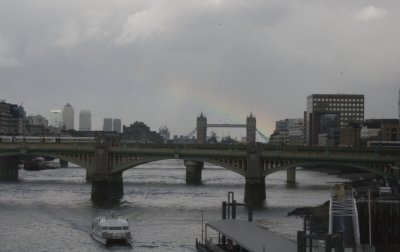 UK-London Bridge Rainbow