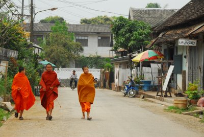 Three Luang Prabang Monks