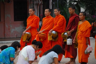 Monks Giving Thanks