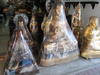 Three Wrapped Buddhas