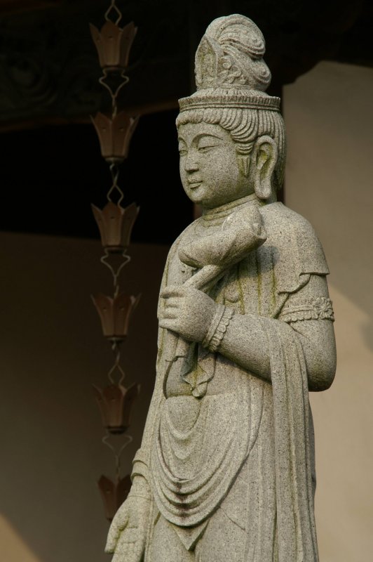 Oct 10 Statue at Buddhist temple.