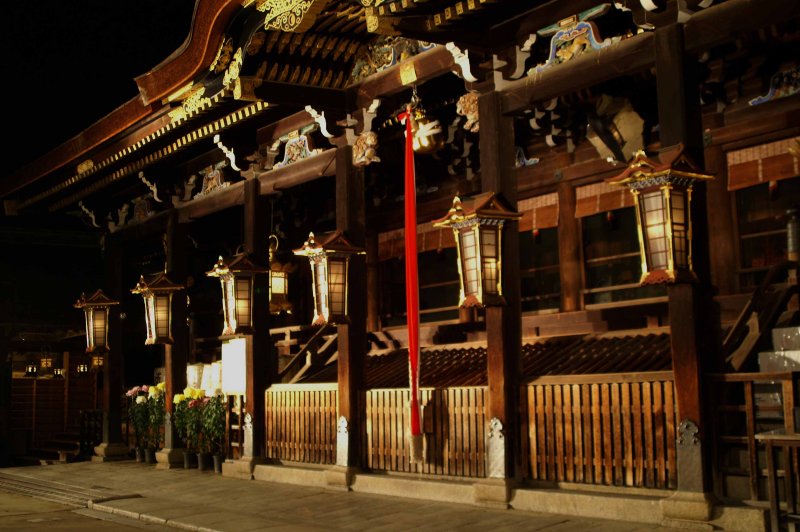Shrine at night