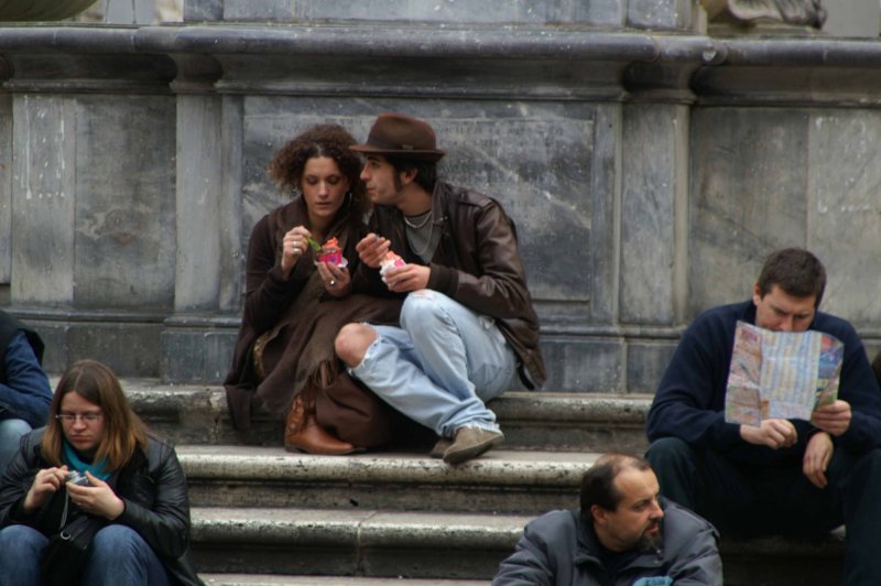 Gelato on the Steps