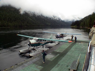 Float Planes Misty Fjords Alaska.