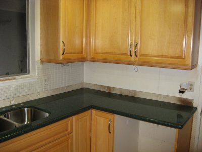 new countertop with wiring for under cabinet lighting.JPG