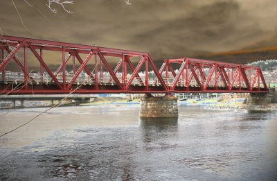 Railroad bridge in PS