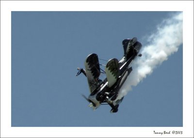 Jimmy Franklin's son Kyle walking the wings