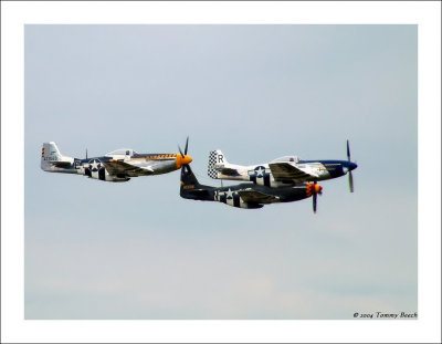 P-51D formation......