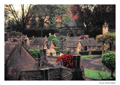 1937 Miniature replica of  ~Bourton on the Water ~  at the Old New Inn Gloucestershire UK