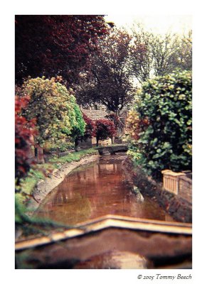 Miniature replica of ~Bourton on the Water ~ at the Old New Inn Gloucestershire UK