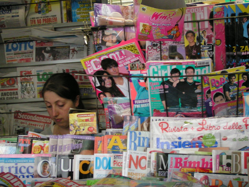 the newspaper vendor